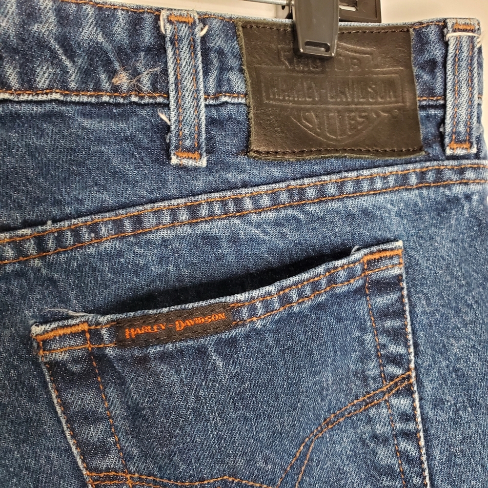 19) HARLEY-DAVIDSON Straight Leg Jeans Sz. 16 - Picture 5 of 10